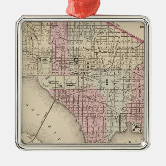 ワシントン州4 メタルオーナメント (正面)