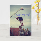 ワシントン州、アイオワの旗の日 カード (黄色い花)