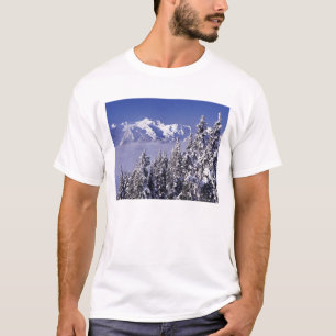ワシントン州、オリンピック国立公園、オリンピック山脈の景色 Tシャツ