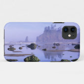 ワシントン州、オリンピック国立公園、セカンドビーチ、 Case-Mate iPhoneケース (裏面(横))