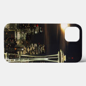 ワシントン州, シアトル, ケリー2からの夜のスカイライン Case-Mate iPhoneケース (裏面 (横))