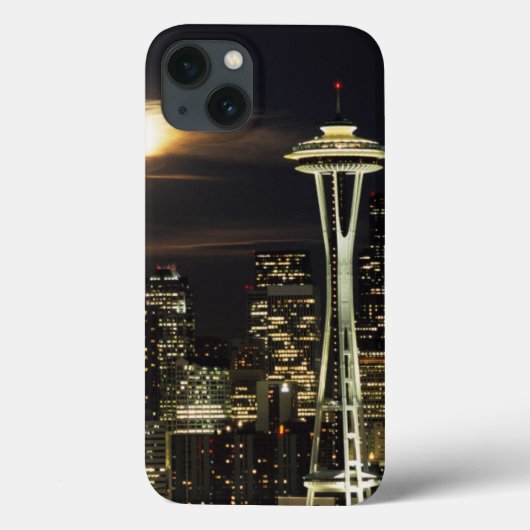 ワシントン州, シアトル, ケリー2からの夜のスカイライン Case-Mate iPhoneケース (裏面)