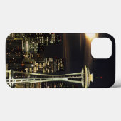 ワシントン州, シアトル, ケリー2からの夜のスカイライン Case-Mate iPhoneケース (裏面 (横))