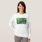 ワシントン州-大きい手紙場面 Tシャツ (正面フル)
