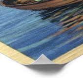 ワシントン州 – 鮭を釣る漁師の見解 ポスター (角)