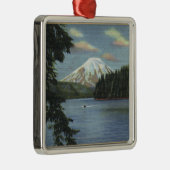 ワシントン州- Mt. St.の眺め メタルオーナメント (右)