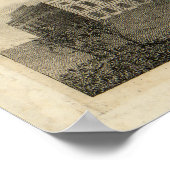 ワシントン市地図（1820年） ポスター (角)