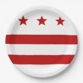 ワシントン市旗 ペーパープレート (正面)