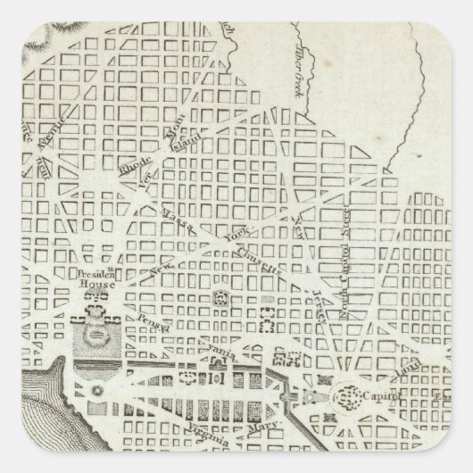 ワシントン市計画 スクエアシール (正面)