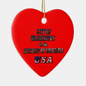 ワシントン市（コロンビア特別区、アメリカ合衆国） セラミックオーナメント (右)