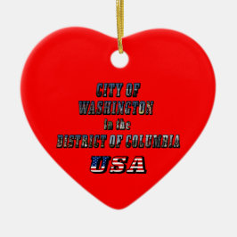 ワシントン市（コロンビア特別区、アメリカ合衆国） セラミックオーナメント