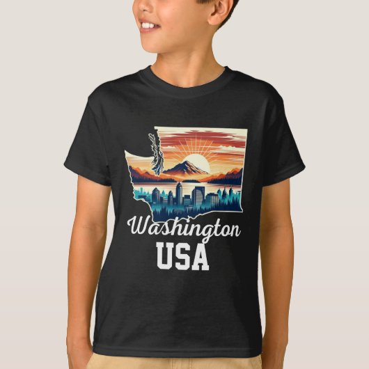 ワシントン市 Tシャツ (正面)