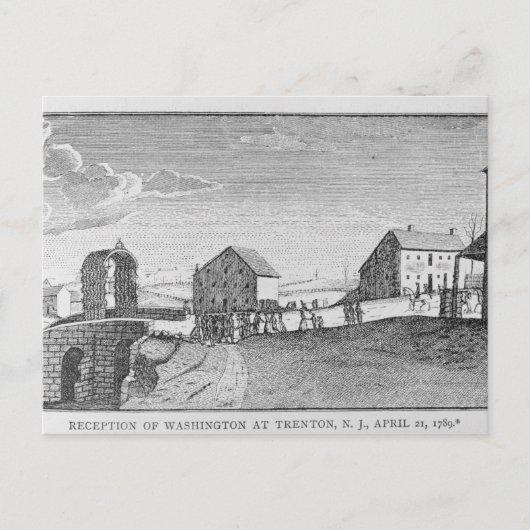 ワシントン披露宴アットニュージャージー、トレントン ポストカード (正面)