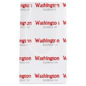 ワシントン抱き枕、小さな光沢 スモールペーパーバッグ (正面)