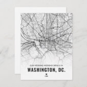 ワシントン結婚ズウィークエンド詳細 エンクロージャーカード (正面/裏面)