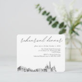 ワシントン結婚DCのリハエレガントーサルディナー エンクロージャーカード (スタンド正面)