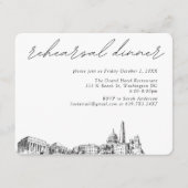 ワシントン結婚DCのリハエレガントーサルディナー エンクロージャーカード (正面)