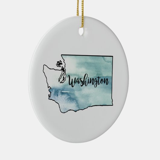 ワシントン絵画州イラストレーションオーナメント セラミックオーナメント (右)