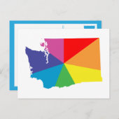 ワシントン色バースト ポストカード (正面/裏面)