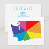 ワシントン色バースト 招待状 (正面/裏面)