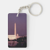ワシントン記念塔、国会議事堂およびジェファーソン キーホルダー (裏面)