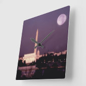 ワシントン記念塔、国会議事堂およびジェファーソン スクエア壁時計 (傾斜)