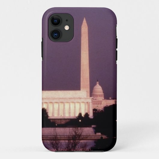 ワシントン記念塔、国会議事堂およびジェファーソン Case-Mate iPhoneケース (裏面)