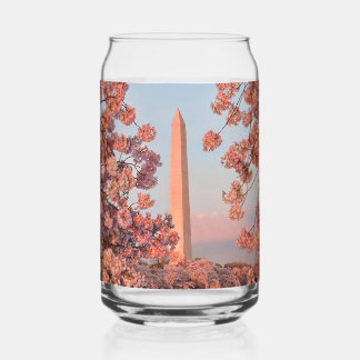 ワシントン記念塔 - 桜 ガラス缶