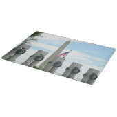 ワシントン記念碑とワシントンDCメモリアル カッティングボード (角)