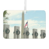 ワシントン記念碑とワシントンDCメモリアル カーエアーフレッシュナー (裏面)