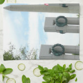 ワシントン記念碑とワシントンDCメモリアル キッチンタオル (折り畳み)