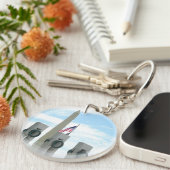 ワシントン記念碑とワシントンDCメモリアル キーホルダー (正面右)