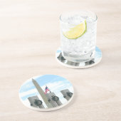 ワシントン記念碑とワシントンDCメモリアル コースター (側面)