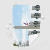 ワシントン記念碑とワシントンDCメモリアル ゴルフタオル (インサイチュ)