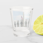 ワシントン記念碑とワシントンDCメモリアル ショットグラス (裏面)