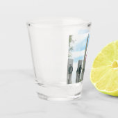 ワシントン記念碑とワシントンDCメモリアル ショットグラス (左)