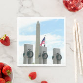 ワシントン記念碑とワシントンDCメモリアル スタンダードランチョンナプキン (インサイチュ)