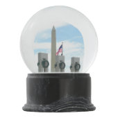 ワシントン記念碑とワシントンDCメモリアル スノーグローブ (裏面)