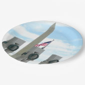 ワシントン記念碑とワシントンDCメモリアル ペーパープレート (アングル)