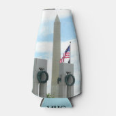 ワシントン記念碑とワシントンDCメモリアル ボトルクーラー (正面)