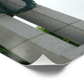 ワシントン記念碑とワシントンDCメモリアル ポスター (コーナー)