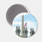 ワシントン記念碑とワシントンDCメモリアル マグネット (正面/裏面)
