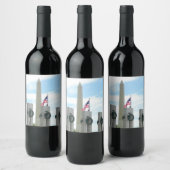 ワシントン記念碑とワシントンDCメモリアル ワインラベル (ボトル)