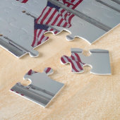 ワシントン記念碑のアメリカ国旗 ジグソーパズル (側面)