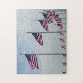 ワシントン記念碑のアメリカ国旗 ジグソーパズル (縦)