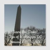 ワシントン記念碑の冬IIの風景 (正面)