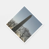 ワシントン記念碑の冬IIの風景 スタンダードランチョンナプキン (角)