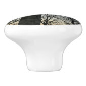 ワシントン記念碑の冬IIの風景 セラミックノブ (側面)