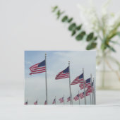 ワシントン記念碑の星条旗 ポストカード (スタンド正面)