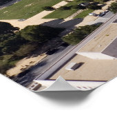 ワシントン記念碑の空中表示 ポスター (角)